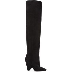 Saint Laurent Niki Boots Blck Suede 38 like new